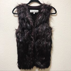 Burgundy Faux Fur by Sebby Collection. Sz Sm. NWT!